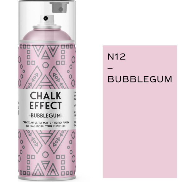 Cosmos Lac Chalk Effect Spray Κιμωλίας N12 Bubblegum Ροζ 400ml