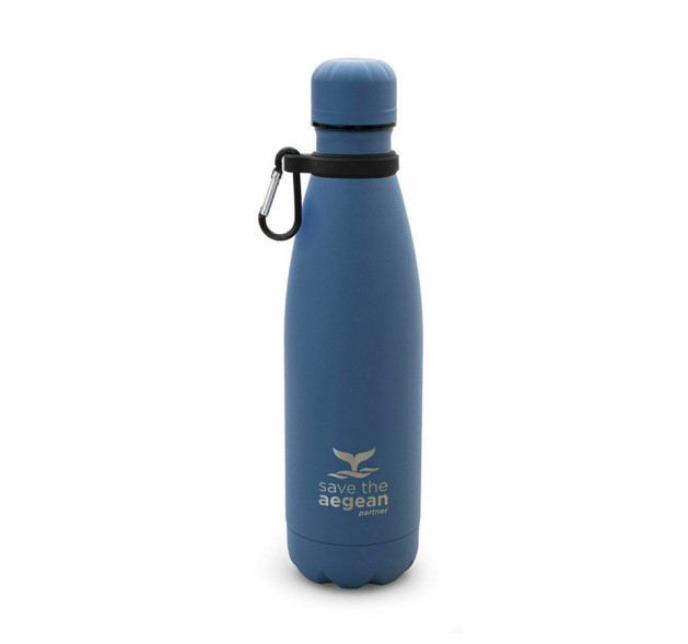 Estia Travel Flask Save Aegean Μπουκάλι Θερμός Denim Blue 500ml