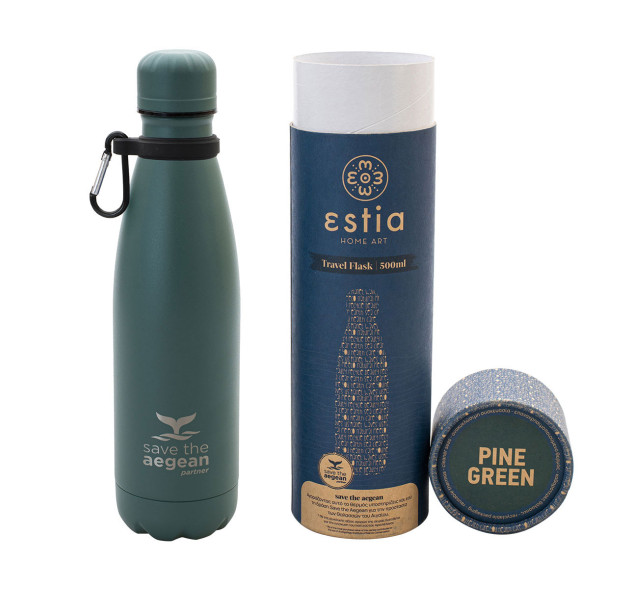 Estia Travel Flask Save Aegean Μπουκάλι Θερμός Forest Spirit 500ml