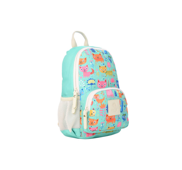 Estia Kid Backpack Σχολική Τσάντα Πλάτης Δημοτικού Feline Foliage 6lt