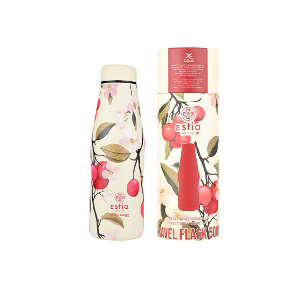 Estia Travel Flask Save the Aegean Μπουκάλι Θερμός Ανοξείδωτο BPA Free SAKURA WHISPER