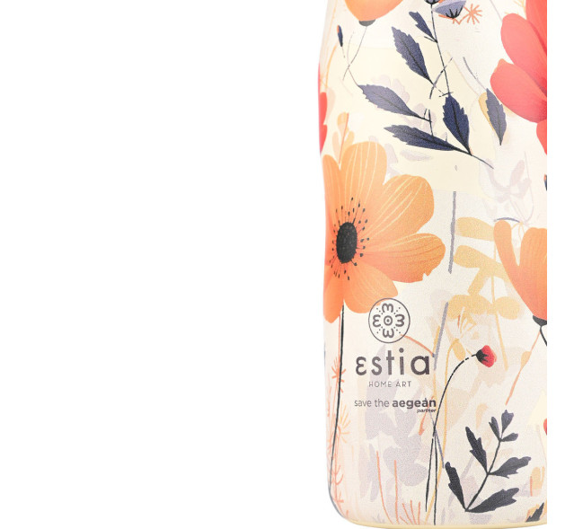 Estia Travel Flask Save the Aegean Μπουκάλι Θερμός Ανοξείδωτο BPA Free SUMMER REVERIE 500ml