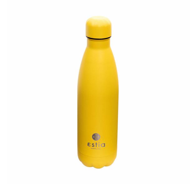 Estia Travel Flask Save Aegean Μπουκάλι Θερμός Burnt Yellow 500ml