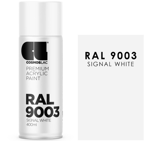 Cosmos Lac Σπρέι Βαφής Signal White RAL9003 - N426 400ml