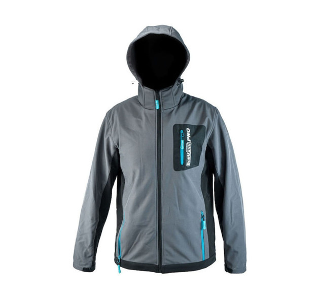 Bormann Pro Napoli BPP7057 Μπουφάν Εργασίας Softshell με Κουκούλα Γκρι