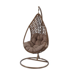 Κούνια Φωλιά με Βάση Nest/17 Rattan Καφέ Μ102xΠ102xΥ200cm