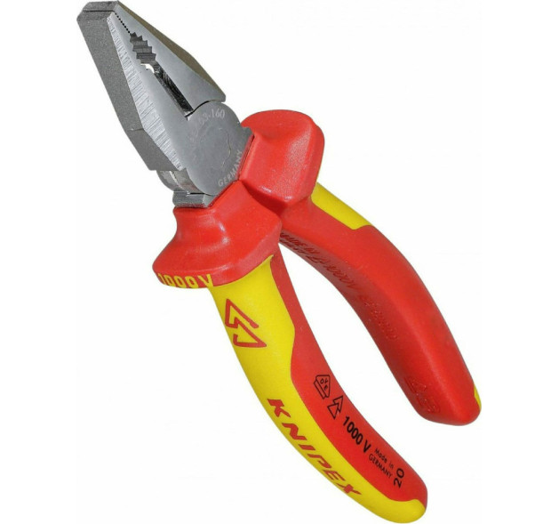 Knipex Πένσα Ίσια Ηλεκτρολόγου Μήκους 180mm