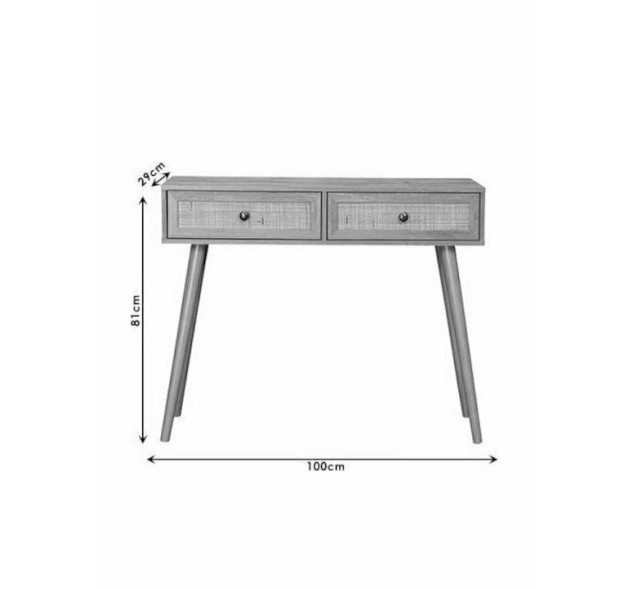 Pekketo Oslo Κονσόλα Ξύλινη Sonoma Μ100xΠ29xΥ81εκ.