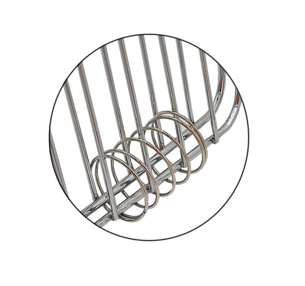 Biofan Διπλή Σχάρα Ψησίματος Χρωμίου με Πόδια 31.5x38.5εκ.