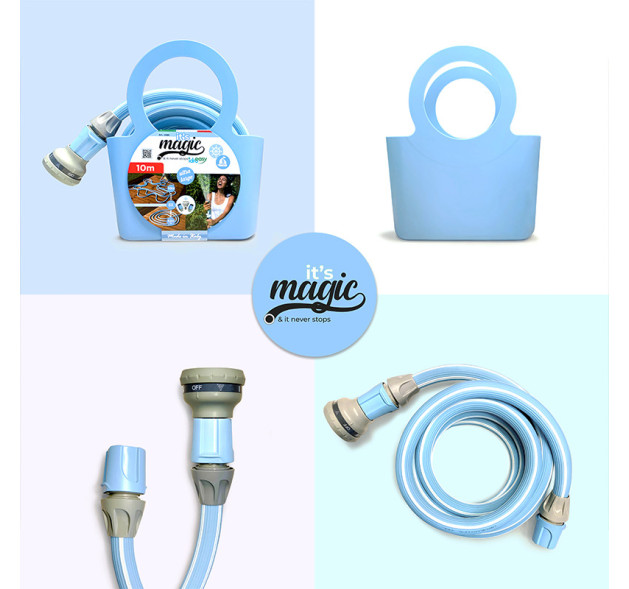 Λάστιχο Επεκτεινόμενο Magic Soft Smart 1/2in 15 Μέτρα LIGHT BLUE Made in Italy + bag