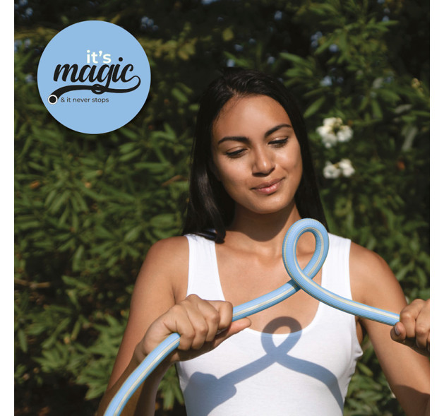 Λάστιχο Επεκτεινόμενο Magic Soft Smart 1/2in 15 Μέτρα LIGHT BLUE Made in Italy + bag