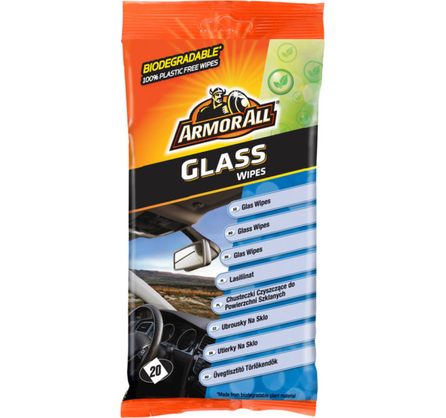 Armor All Flow-Pack Wipes Glass 20τμχ