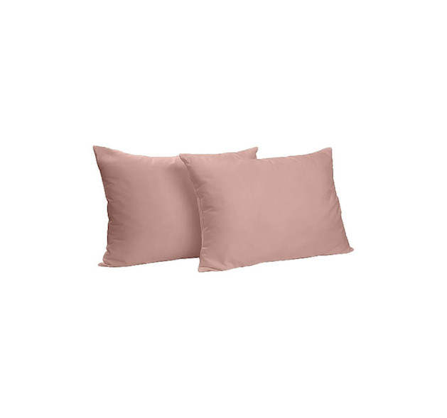 Σετ 2 Μαξιλαροθήκες 52x72+15cm polycotton ροζ/σάπιο μήλο χρώμα ΡLWC-5272 /1