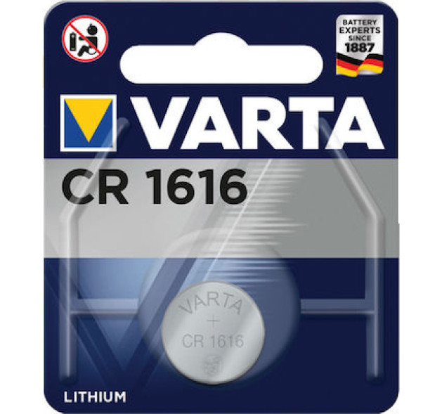 Varta Professional Electronics Μπαταρία Λιθίου Ρολογιών CR1616 3V 1τμχ