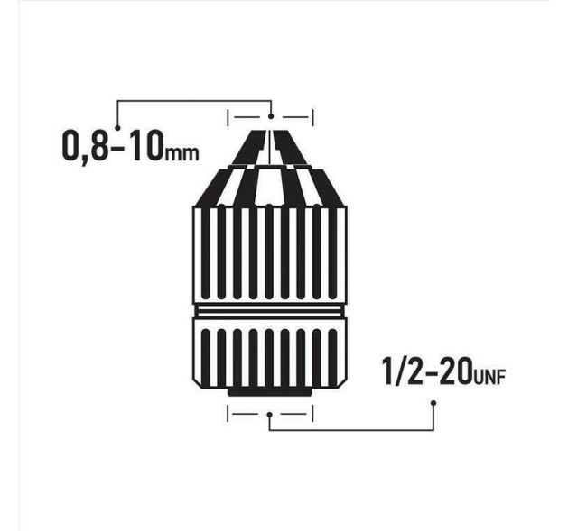 F.F. Group Τσοκ Ταχείας Πλαστικό 10mm