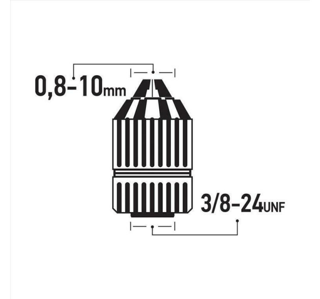 F.F. Group Τσοκ Ταχείας Πλαστικό 10mm Auto Lock