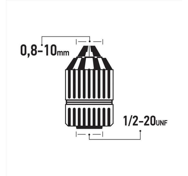 F.F. Group Τσοκ Ταχείας Πλαστικό 10mm Auto Lock