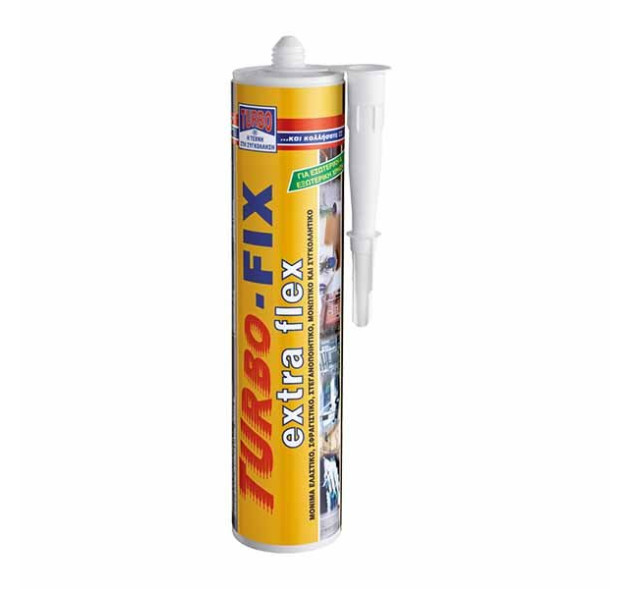 Turbo Fix Σφραγιστικό  Συγκολλητικό Extra Flex 290ml Λευκό