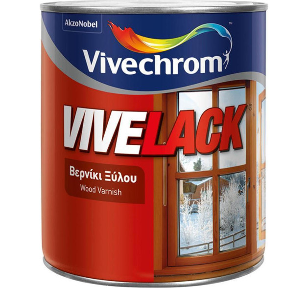 Vivechrom Vivelack Βερνίκι Επιφάνειας 504 Teak Γυαλιστερό 750ml