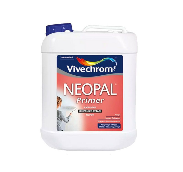 Vivechrom Neopal Primer Eco Μικρονιζέ Ακρυλικό Αστάρι Νερού Κατάλληλο για Τοιχοποιία 1lt