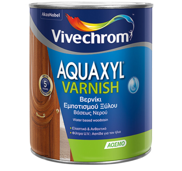 Vivechrom Aquaxyl Varnish Βερνίκι Εμποτισμού Νερού Αχρωμο Σατινέ 2.5lt