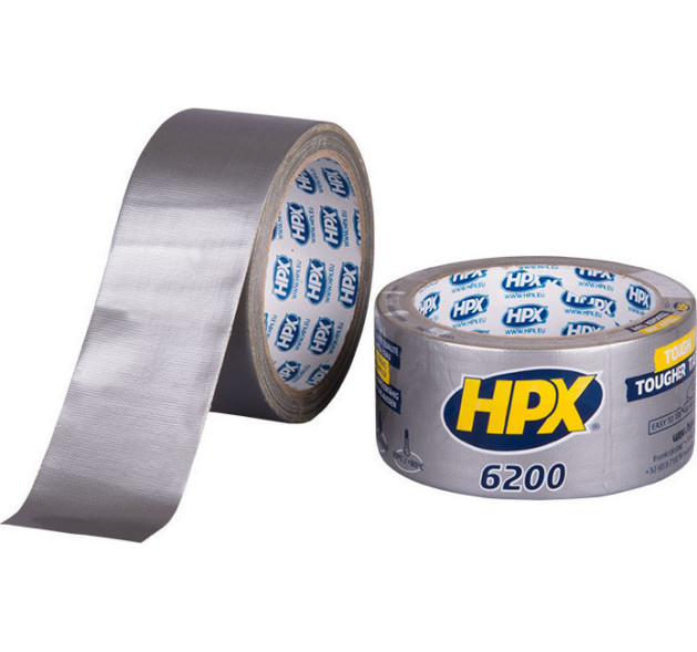 HPX 6200 Silver Αυτοκόλλητη Υφασμάτινη Ταινία Γκρι 48mmx10m