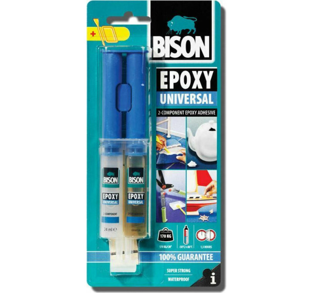 Bison Universal Εποξική Κόλλα Μετάλλων 2 Συστατικών 24ml