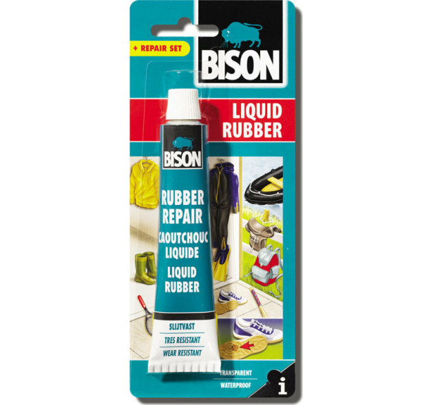 Bison Liquid Rubber Υγρό Κόλλας Πλαστικών Διάφανη 50ml