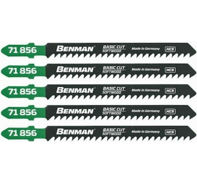 Benman Τ111 C Λάμες για Μαλακό Ξύλο 5τμχ