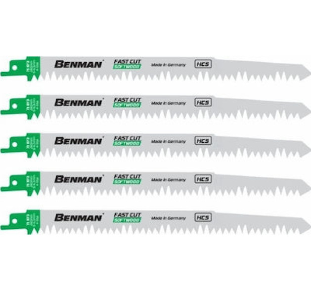 Benman Λάμες S1531L για Ξύλο 240mm 5τμχ