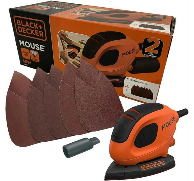 Black & Decker Mouse Πολυτριβείο 55W