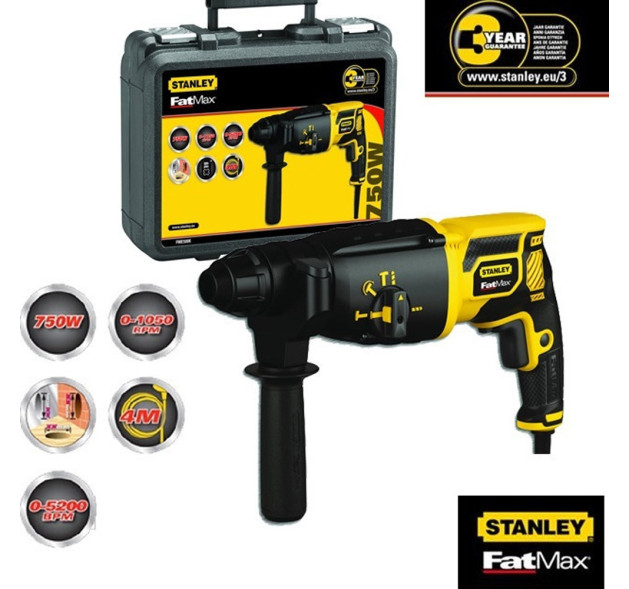 Stanley FME500K Κρουστικό Σκαπτικό Ρεύματος 750W με SDS Plus