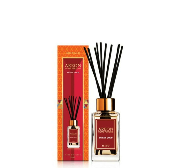 Αρωματικό Χώρου Areon με Sticks Mosaic Sweet Gold 85ml