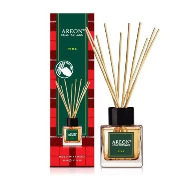 Αρωματικό Χώρου Areon με Sticks Tartan Home Apple Cinnamon 50ml