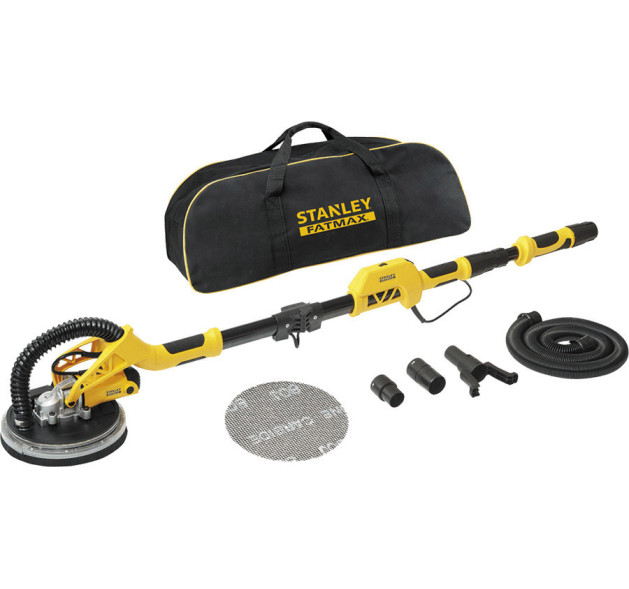 Stanley Τηλεσκοπικό Τριβείο Γυψοσανίδας 750W με Δυνατότητα Αναρρόφησης Σκόνης