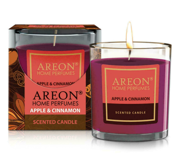 AREON SET STICK 150ml+CANDLE APPLE & CINNAMON