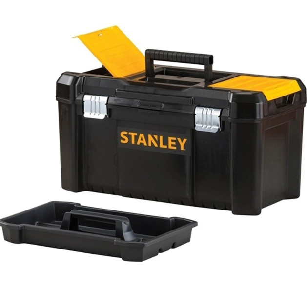 Stanley Essential Εργαλειοθήκη Χειρός Πλαστική με Ταμπακιέρα Π32xB18.8xΥ13.2cm