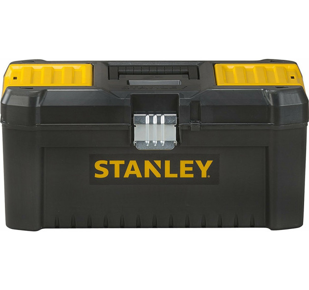 Stanley Essential Εργαλειοθήκη Χειρός Πλαστική με Ταμπακιέρα Π40.6xB21xΥ19.5cm