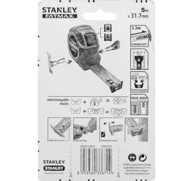 Stanley Fatmax Autolock 5m x 32mm